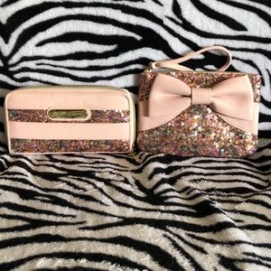 Betsey Johnson Wallet & Wristlet Set